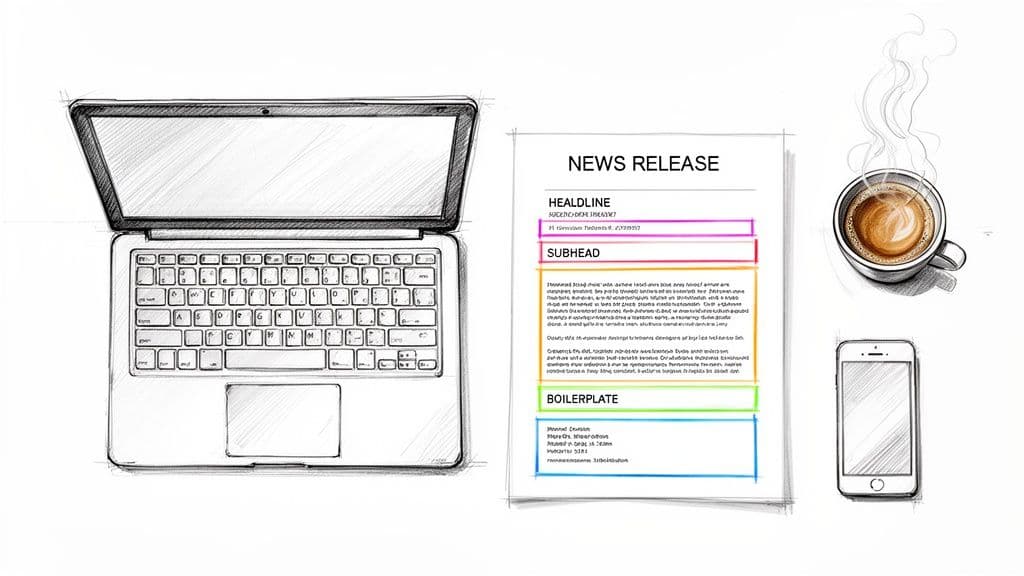 A Sample News Release Format That Gets Journalists' Attention