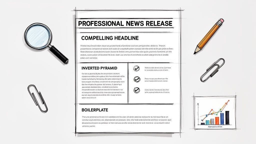 A Perfect News Release Format Example Journalists Actually Read