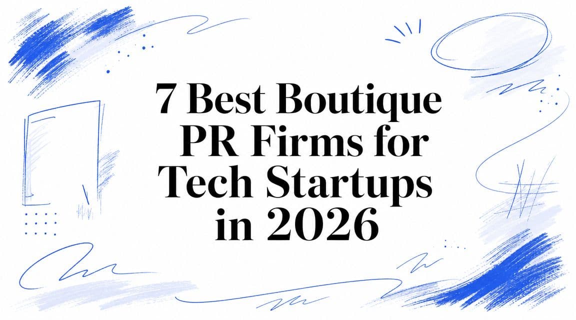 7 Best Boutique PR Firms for Tech Startups in 2026
